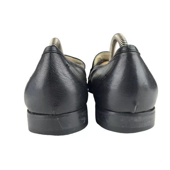 E.T. Wright Mens Black Leather Tasseled Almond Toe Slip On Loafer Shoes US 11D - Picture 5 of 11